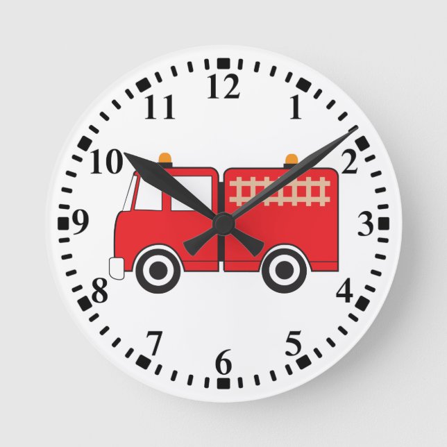 Horloge Ronde Camion feu rouge (Recto)