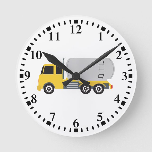 Horloge Ronde Camions-citernes de transport de camions (Recto)