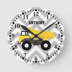 Horloge Ronde Camions de construction de benne personnalisés