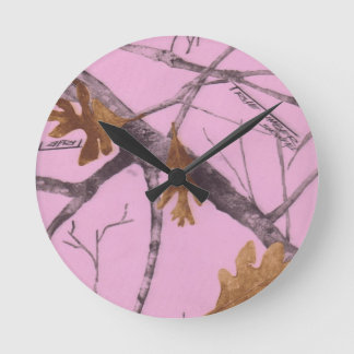 Horloge Ronde Camo rose