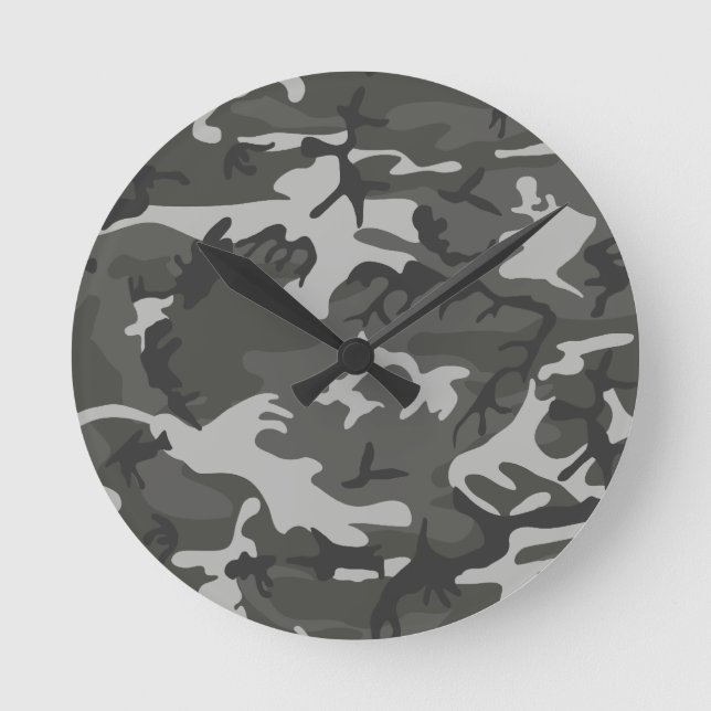 Horloge Ronde Camouflage (Recto)