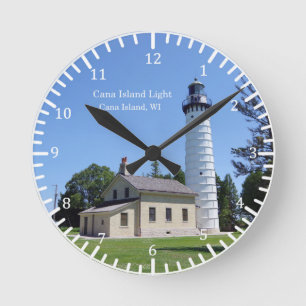 Horloge Ronde Cana Island Light clock
