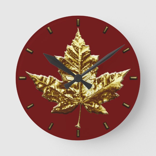 Horloge Ronde Canada Clock (Recto)