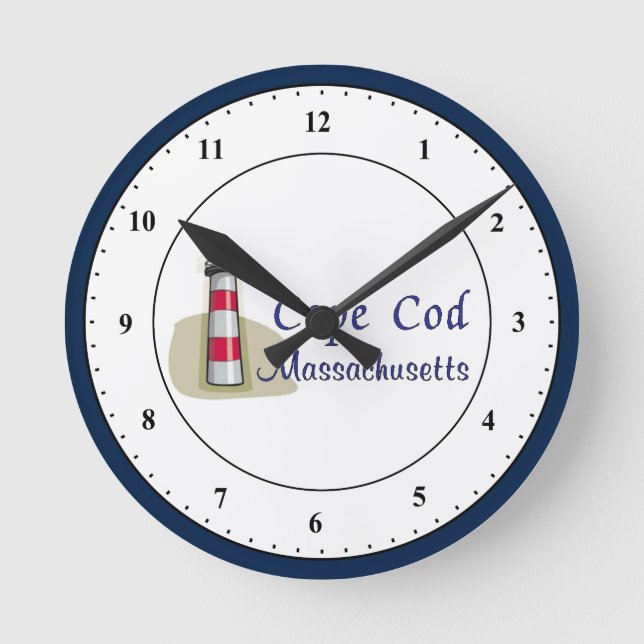 Horloge Ronde Cape Cod Massachusetts Round Clock (Recto)