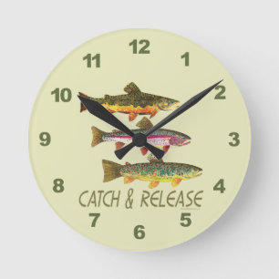 Horloge Ronde Captures et rejets de truites