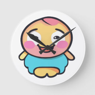 Horloge Ronde Caractère Kawaii adorable - Carton mignon