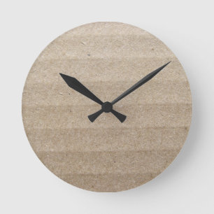 Horloge Ronde Cardboard