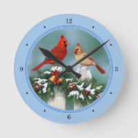 Cardinaux de Noël et guirlande de Noël