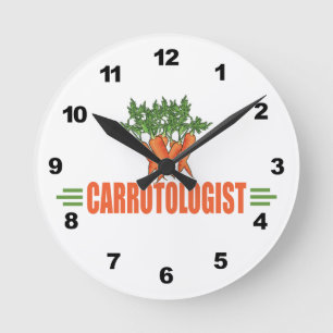 Horloge Ronde Carottes amusantes