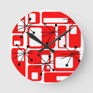Horloge Ronde Carré rétro