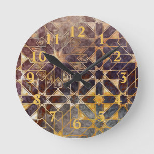 Horloge Ronde Carreaux mystiques I