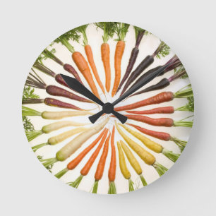 Horloge Ronde Carrot Color