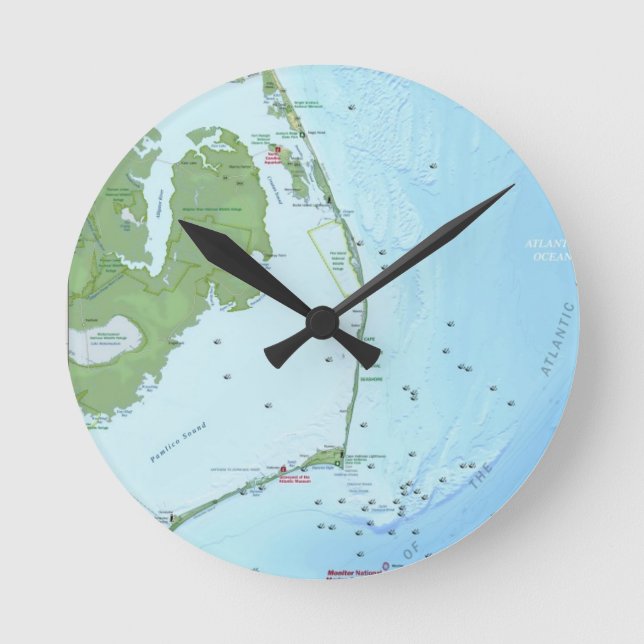 Horloge Ronde Carte des banques extérieures (Recto)