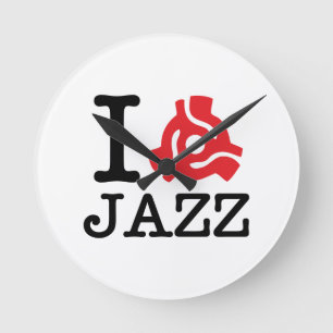 Horloge Ronde Carte I 45 Jazz