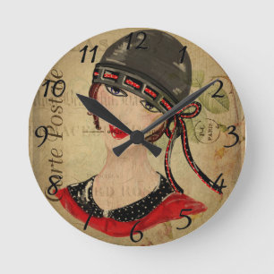 Horloge Ronde Carte postale française