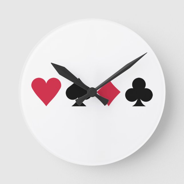 Horloge Ronde Cartes de tisonnier (Recto)