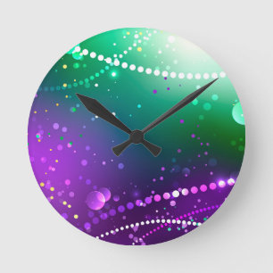 Horloge Ronde Carthagène Solive Purple