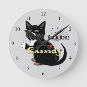 Horloge Ronde Cassidy TinyKittens