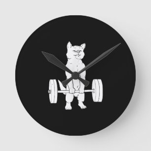Horloge Ronde Cat Weightlifting And Gym