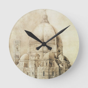 Horloge Ronde Cathédrale de Florence de l'est, des 'fragments