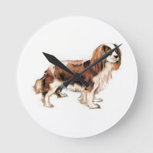 Horloge Ronde Cavalier King Charles Spaniel