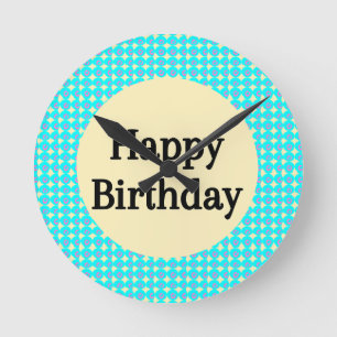 Horloge Ronde Célébrez les anniversaires dans le style avec cett