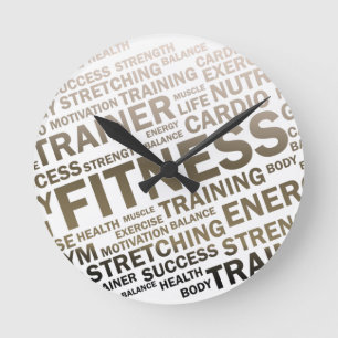 Horloge Ronde Centre de fitness/horloge murale personnelle