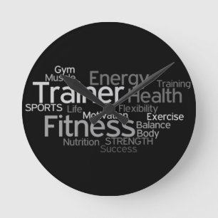 Horloge Ronde Centre de fitness/horloge murale personnelle