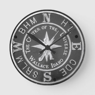 Horloge Ronde Centre de l'Univers à Wallace Idaho