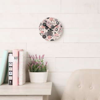 Horloge Ronde cercles vintage