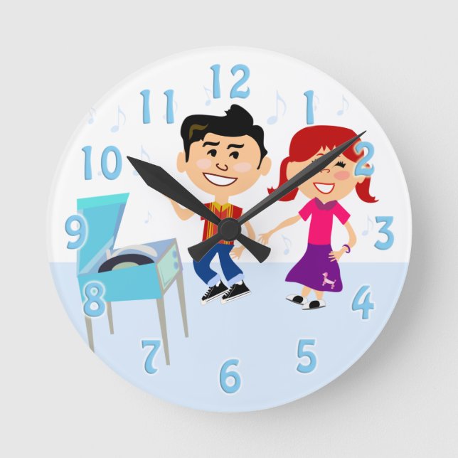 Horloge Ronde C'est l'heure du Record Party ! (Recto)