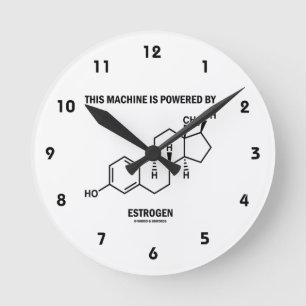 Horloge Ronde Cette machine est actionnée par l'oestrogène (la