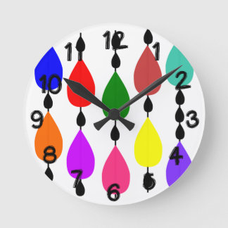 Horloge Ronde Chaînes de pluie