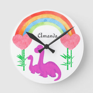 Horloge Ronde Chambre à coucher fantaisiste personnalisée pour e