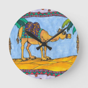 Horloge Ronde Chameau fou