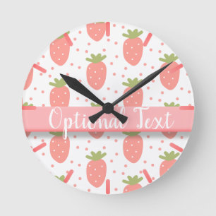 Horloge Ronde Champs de fraises