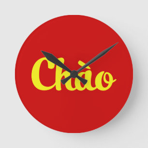 Horloge Ronde Chào / Hello ~ Vietnam / Vietnamien / Tiêt Viêt