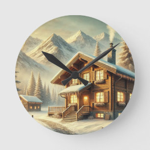 Horloge Ronde Charme alpin