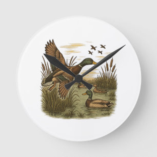 Horloge Ronde Chasse-Rétro-Volant-Caner-Colvert