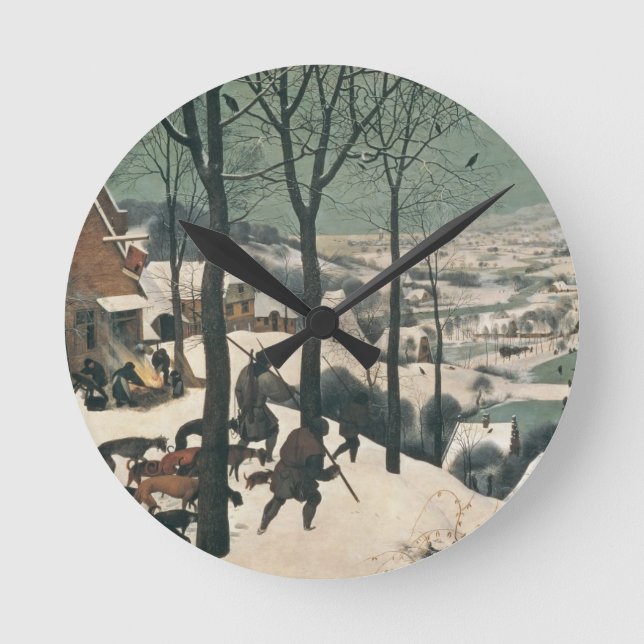 Horloge Ronde Chasseurs dans la neige - janvier 1565 (Recto)