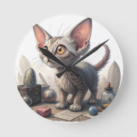 Chat Drôle Adorable avec de Grands Yeux