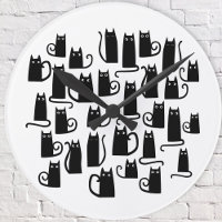 Chat noir amusant