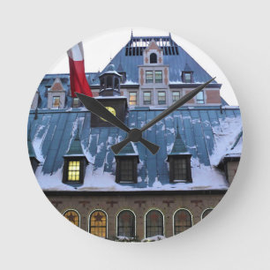 Horloge Ronde Chateau Frontenac, Quebec, Canada