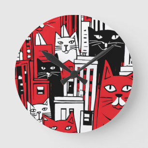 Horloge Ronde Chats à New York