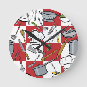 Horloge Ronde Check Kitchen Tools