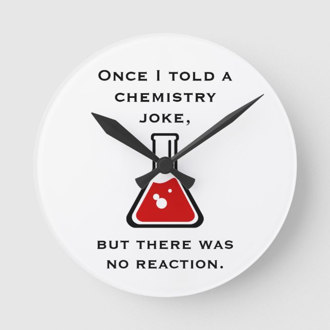 Horloge Ronde Chemistry Teacher Chemist (Recto)