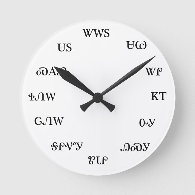 Horloge Ronde cherokee clock (Recto)