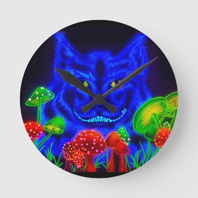 Horloge Ronde Cheshire Cat Round (Recto)