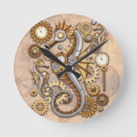 Cheval marin Steampunk Art surréaliste vintage