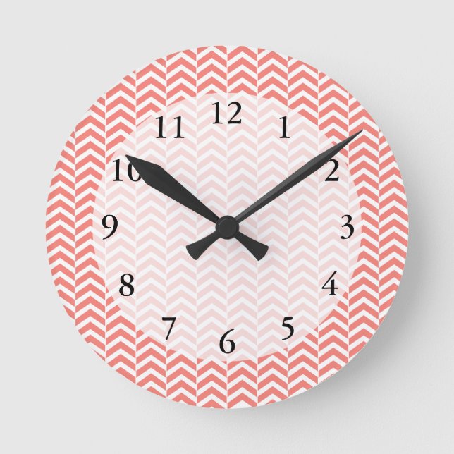 Horloge Ronde Chevron Pattern (Recto)